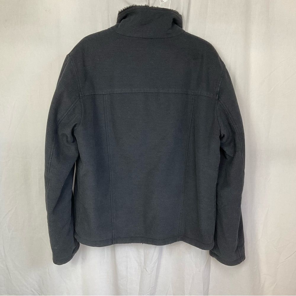 Vintage Dolce & Gabbana Men's Black Cotton Sherpa Lined Full Zip Jacket Size L - Picture 4 of 16